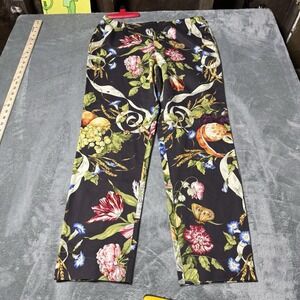 VTG Steven Stolman RARE Womens Floral and Insects Trousers Size 14